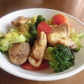 鶏肉と彩り野菜の炒めもの